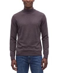 RAFFI - Jersey Mock Neck Sweater - Lyst