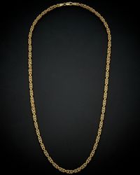Italian Gold - 14k Square Byzantine Necklace - Lyst