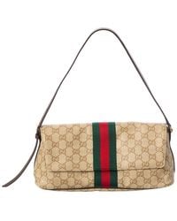 Gucci - Madison Medium GG Coated Canvas & Leather Shoulder Bag - Lyst