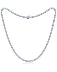 Diana M. Jewels - Fine Jewelry 14k 10.05 Ct. Tw. Diamond Tennis Necklace - Lyst