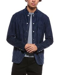 Eleventy - Suede Shirt Jacket - Lyst