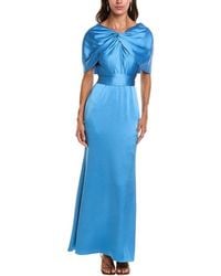 Badgley Mischka - Cape Sash Gown - Lyst