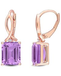 Rina Limor - Rose Gold Vermeil 6.32 Ct. Tw. Gemstone Earrings - Lyst