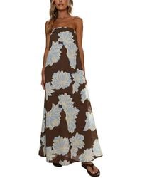 LOEY - Off-The-Shoulder Maxi Dress - Lyst