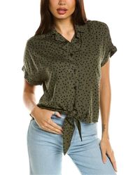 Beach Lunch Lounge - Beachlunchlounge Tie Front Top - Lyst