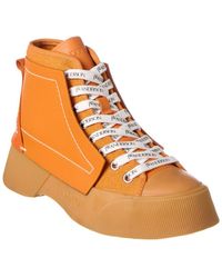 JW Anderson Leather & Canvas Sneaker - Orange
