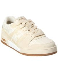 Fendi - Match Ff & Suede Sneaker - Lyst