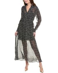 Rag & Bone - Emmy Printed Silk-Blend Maxi Dress - Lyst