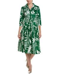 Samantha Sung - Amber Cote D'Azure Midi Shirtdress - Lyst
