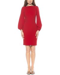 Alexia Admor - Elowen Boatneck Sheath Dress - Lyst