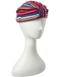Missoni Zigzag Wool-Blend Turban in Pink | Lyst display picture 2