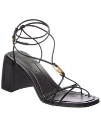 Jimmy Choo - Onyxia 70 Leather Sandal - Lyst