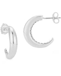 Chloe and Madison - 14K Over Polished Dome Hoops - Lyst