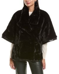 La Fiorentina - Faux Fur Jacket - Lyst