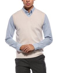 N.Peal Cashmere - Westminster 100% Cashmere V-Neck Sweater Vest - Lyst