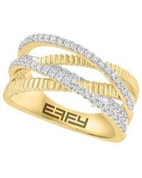 Effy Fine Jewelry - 14K 0.26 Ct. Tw. Diamond Ring - Lyst
