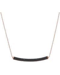 Amorium - 18K Rose Vermeil Cz Tube Necklace - Lyst
