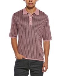 Rag & Bone - Harvey Garment Dyed Polo Shirt - Lyst