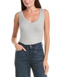 LNA - Ribbed V Slim Tank - Lyst