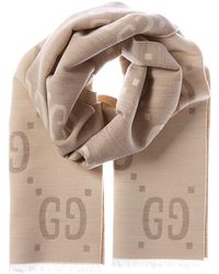 Gucci - Gg Jacquard Wool & Silk-Blend Scarf - Lyst