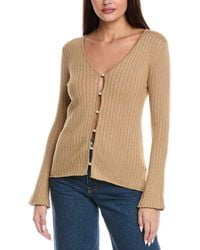 Majestic Filatures - Metallic Rib Cardigan - Lyst