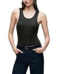 Hudson Jeans - Scoop Neck Bodysuit - Lyst