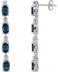 Rina Limor - 4.24 Ct. Tw. L & Topaz Earrings - Lyst