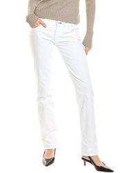 Rag & Bone - Piper Bright White Low-rise Straight Jean - Lyst