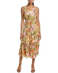 Nanette Lepore - Printed Midi Dress - Lyst