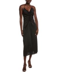 Sandro - Woven Midi Dress - Lyst