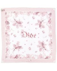Dior - Lilac Silk Scarf - Lyst