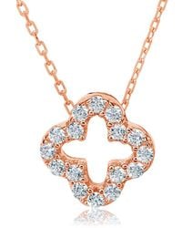 Suzy Levian CZ Jewelry - Suzy Levian Silver Cz Pendant - Lyst