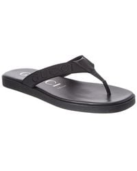 Gucci - Canvas & Leather Sandal - Lyst