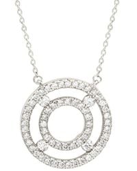 Suzy Levian - 14k 0.75 Ct. Tw. Diamond Double Circle Necklace - Lyst