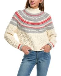 525 America - Cable Wool-Blend Pullover - Lyst