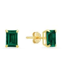 MaxColor - 14k 1.50 Ct. Tw. Lab-grown Emerald Studs - Lyst