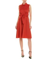 Lafayette 148 New York Mariel A-line Dress - Red