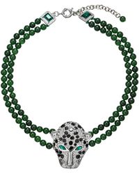 Eye Candy LA - The Luxe Collection Agate Leopard Necklace - Lyst