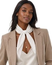 Blue Pacific - Solid Cashmere-Blend Neckerchief - Lyst