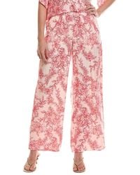 Vince Camuto - Smocked Waist Wide Leg Pant - Lyst