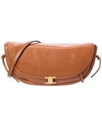 Celine - Half Moon Little Leather Shoulder Bag - Lyst