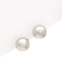 Italian Gold - 14k Ball Stud Earrings - Lyst