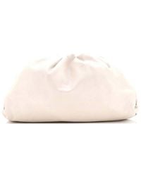 Bottega Veneta - Beige Leather The Pouch Teen (authentic Pre-loved) - Lyst