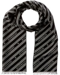 Givenchy - 4g Logo Print Wool & Silk-blend Scarf - Lyst