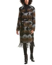 Frye - Fringe Belted Coat - Lyst