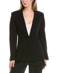 Jonathan Simkhai - Allie Crepe Combo Basque Jacket - Lyst