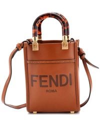 Fendi - Leather Sunshine Shopper Tote Mini (Authentic Pre-Loved) - Lyst