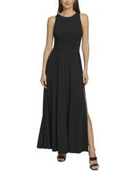 DKNY - Sleeveless Mesh Maxi Dress - Lyst