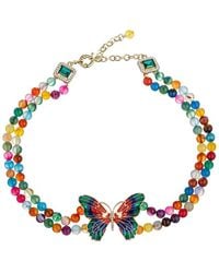 Eye Candy LA - The Luxe Collection Monarch Rainbow Butterfly Pendant Necklace - Lyst