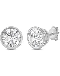 Diana M. Jewels - Diana M. 14K 15.00 Ct. Tw. Lab-Grown Diamond Stud Earrings - Lyst